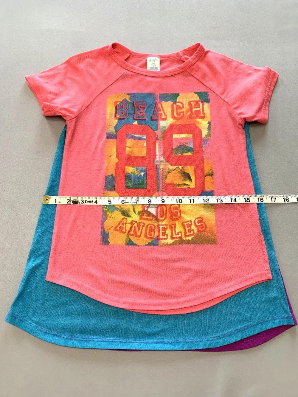 2 Girls Pajama Sets Children's Place Full Length Pants Short Sleeves Size 10/12 - Picture 6 of 9